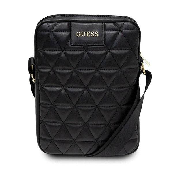 Guess Tasche GUTB10QLBK 10" Schwarz/Schwarz Gesteppte Tablet
