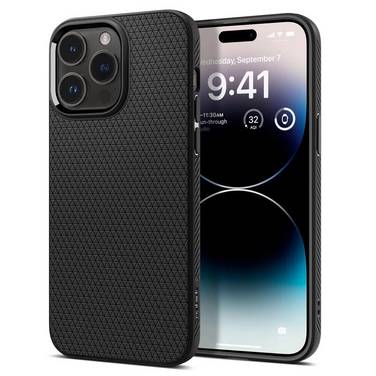 Spigen Liquid Air Hülle iPhone 14 Pro – Mattschwarz