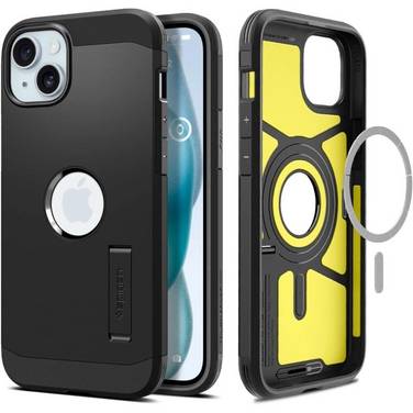 Spigen Tough Armor MagSafe Hülle iPhone 15 – Schwarz