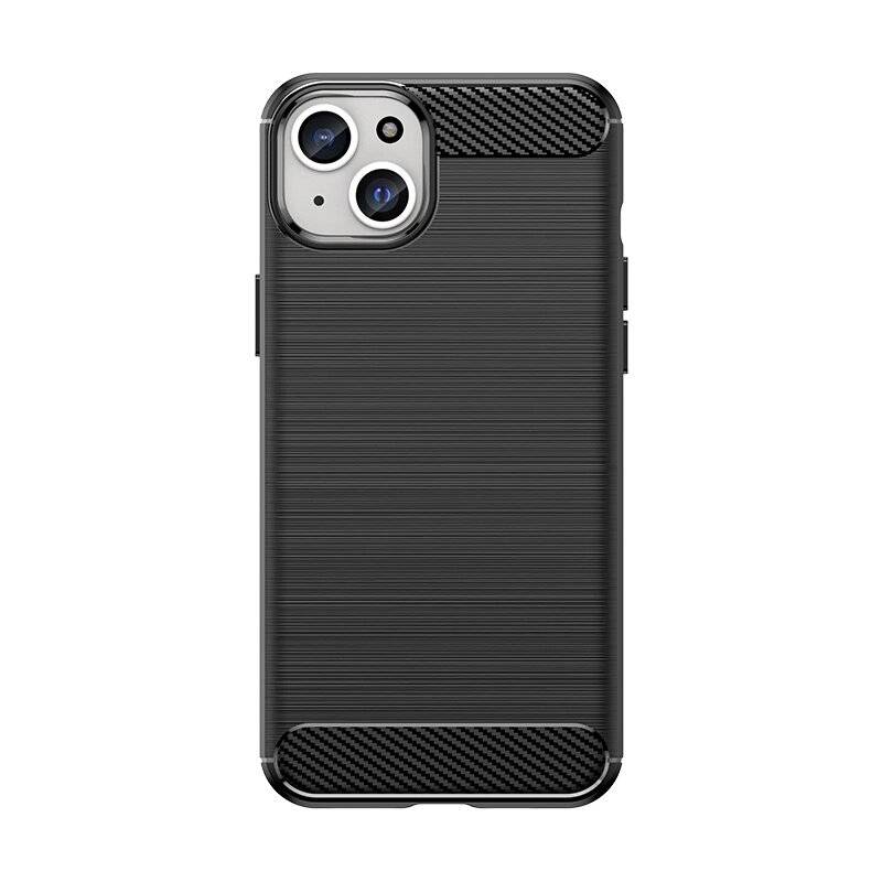 Flexible Carbon-Musterhülle iPhone 15 Plus Carbon Case – Schwarz-0