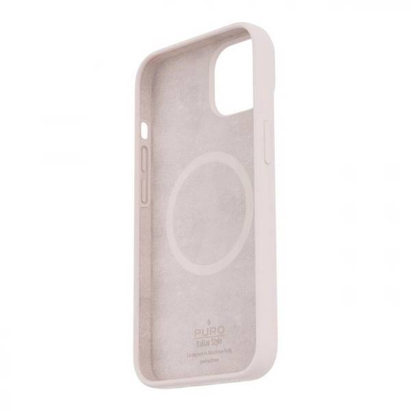 Puro Icon Mag MagSafe Silikonhülle iPhone 14 Pro Max – Rosa