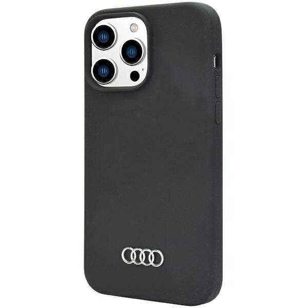 Audi Silikonhülle iPhone 14 Pro Max 6,7″ schwarz/schwarz Hardcase AU-LSRIP14PM-Q3/D1-BK-1