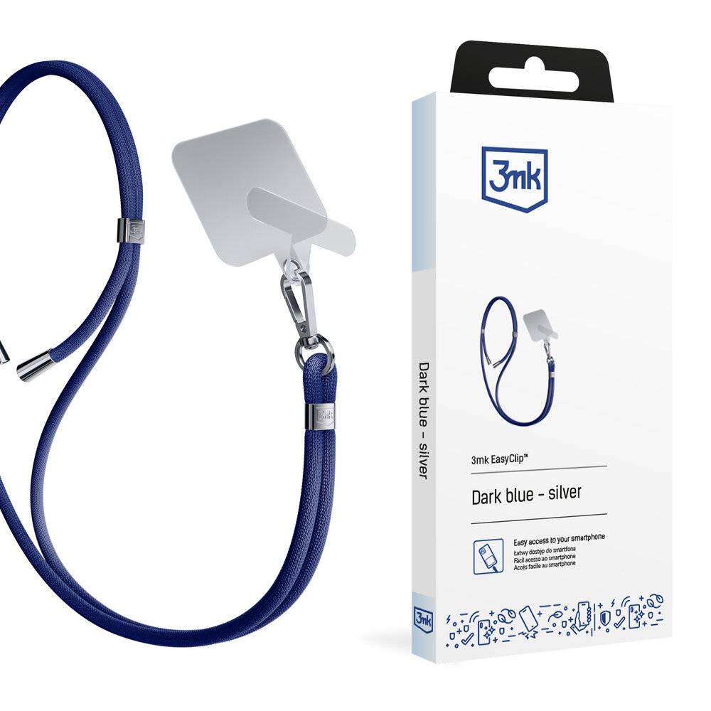 3mk EasyClip Smartphone-Lanyard – Blau-2