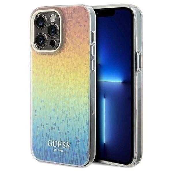 Guess IML Faceted Mirror Disco Iridescent Hülle iPhone 13 Pro / – mehrfarbig