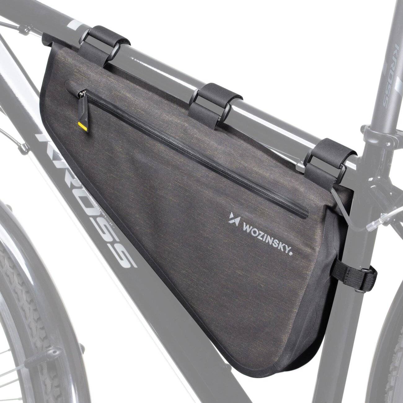 Wozinsky Fahrradrahmentasche 3,5 l grau WBB15BK-0