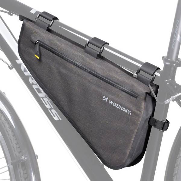 Wozinsky Fahrradrahmentasche 3,5 l grau WBB15BK