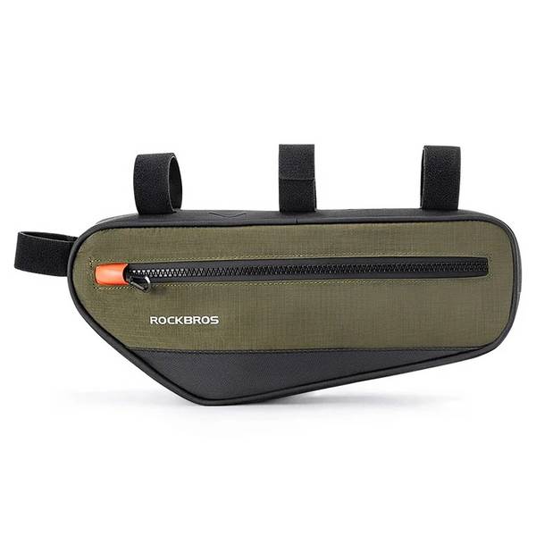 Rockbros 30120079001 Fahrradtasche 1,7 l Rahmen – Grün Schwarz