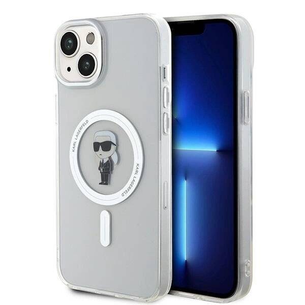 Karl Lagerfeld IML Ikonik MagSafe Hülle iPhone 15 Plus – transparent