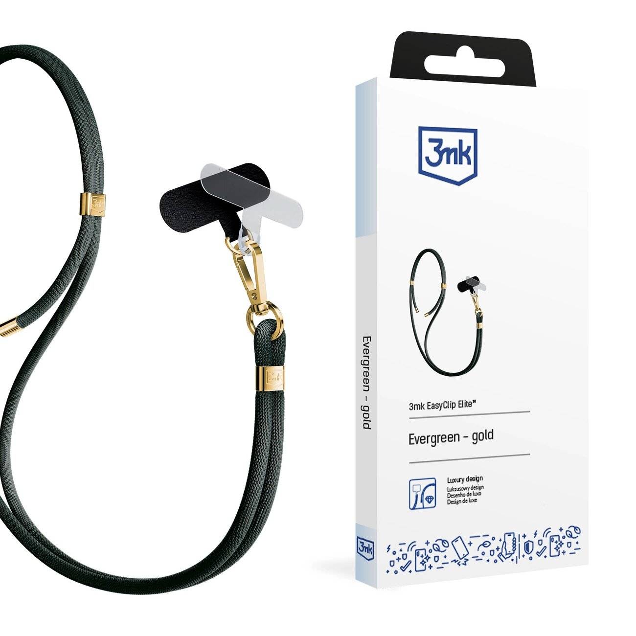 3mk EasyClip Elite Zubehör-Lanyard – grün-0