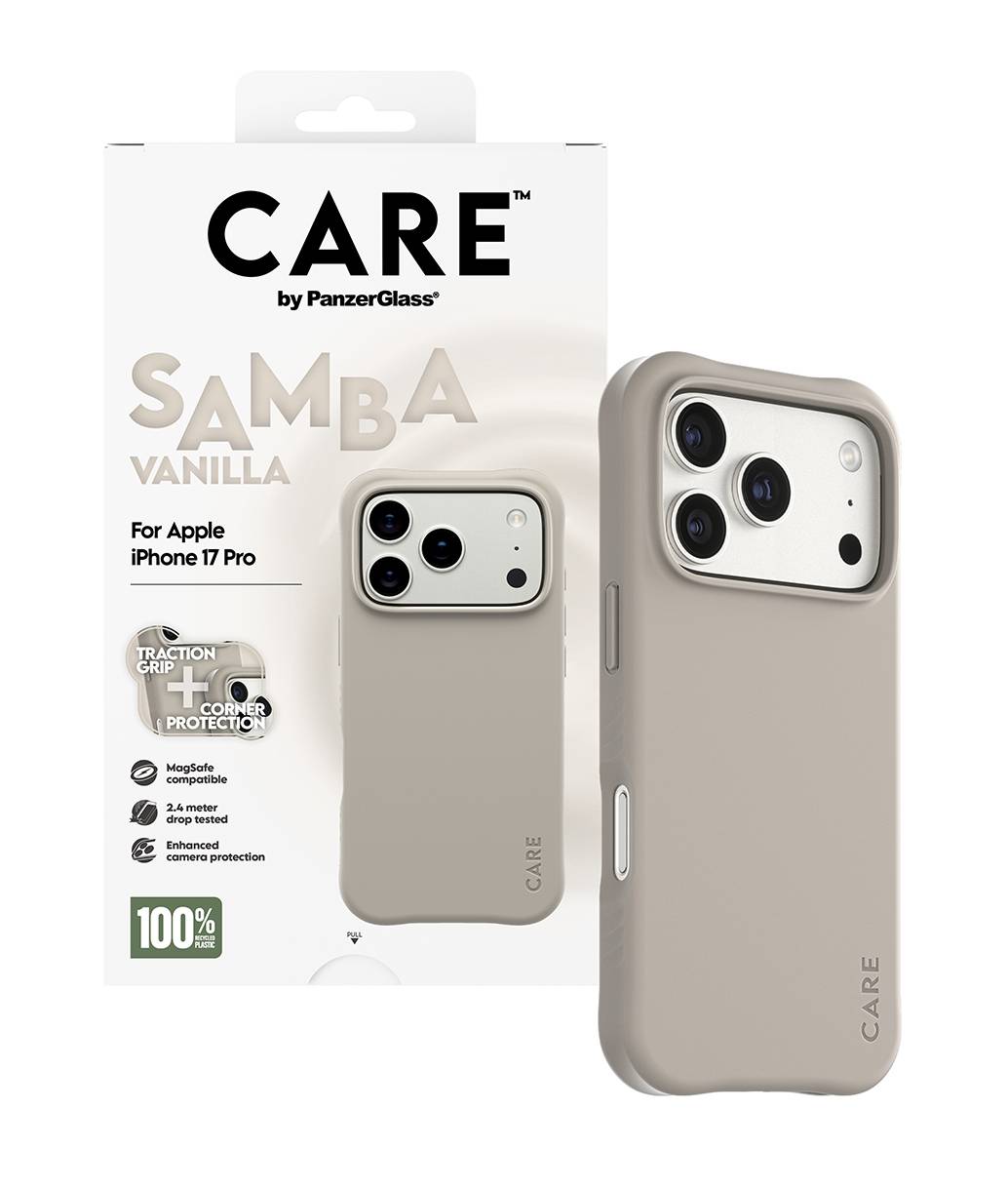 PANZERGLASS - CARE by Fashionable Case Samba Vanilla Beige w. MagSafe iPhone 17-2