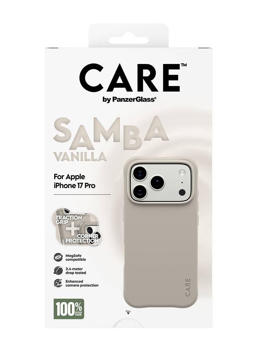 PANZERGLASS - CARE by Fashionable Case Samba Vanilla Beige w. MagSafe iPhone 17-3