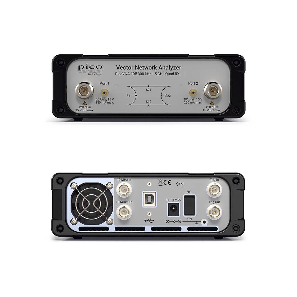 Pico Technology VNA 108 | USB Vektor Netzwerkanalysator, 300 kHz bis 8,5 GHz, Quad RX (PQ112)-1