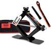 HEYNER® Scherenwagenheber runder Sattel 2 t, Ratsche extra, Standfuß, GS großer, praktischer Drehknopf, Tasche 17er