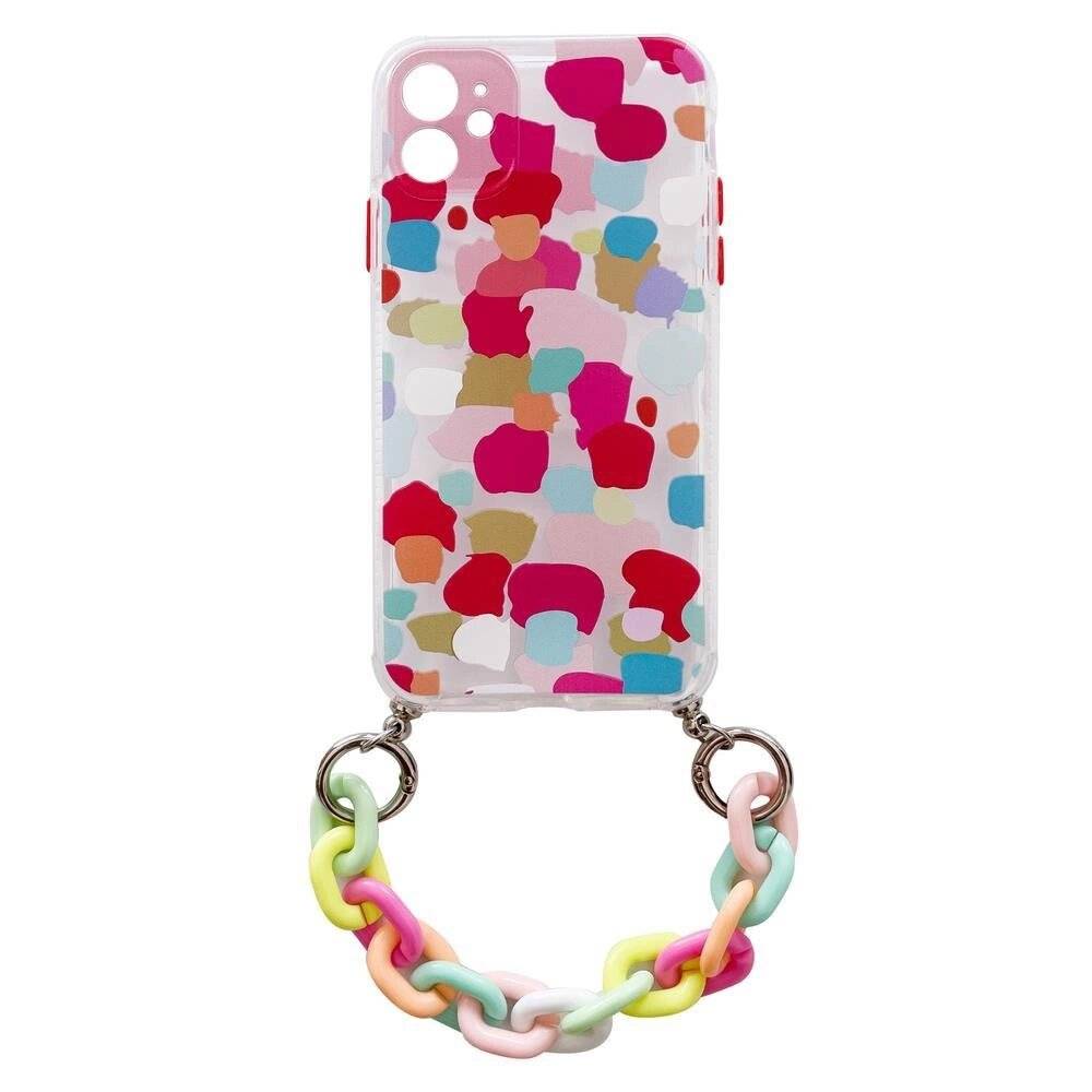 Color Chain Case Gel flexible elastische Hülle Kettenanhänger iPhone 13 Pro Max mehrfarbig 2-0