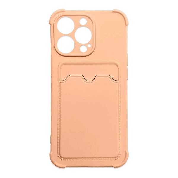 Card Armor Case Cover iPhone 11 Pro Max Wallet Silikon Air Bag Pink