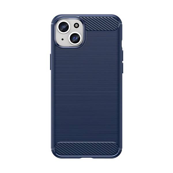 Flexible Carbon-Musterhülle iPhone 15 Plus Carbon Case – Blau