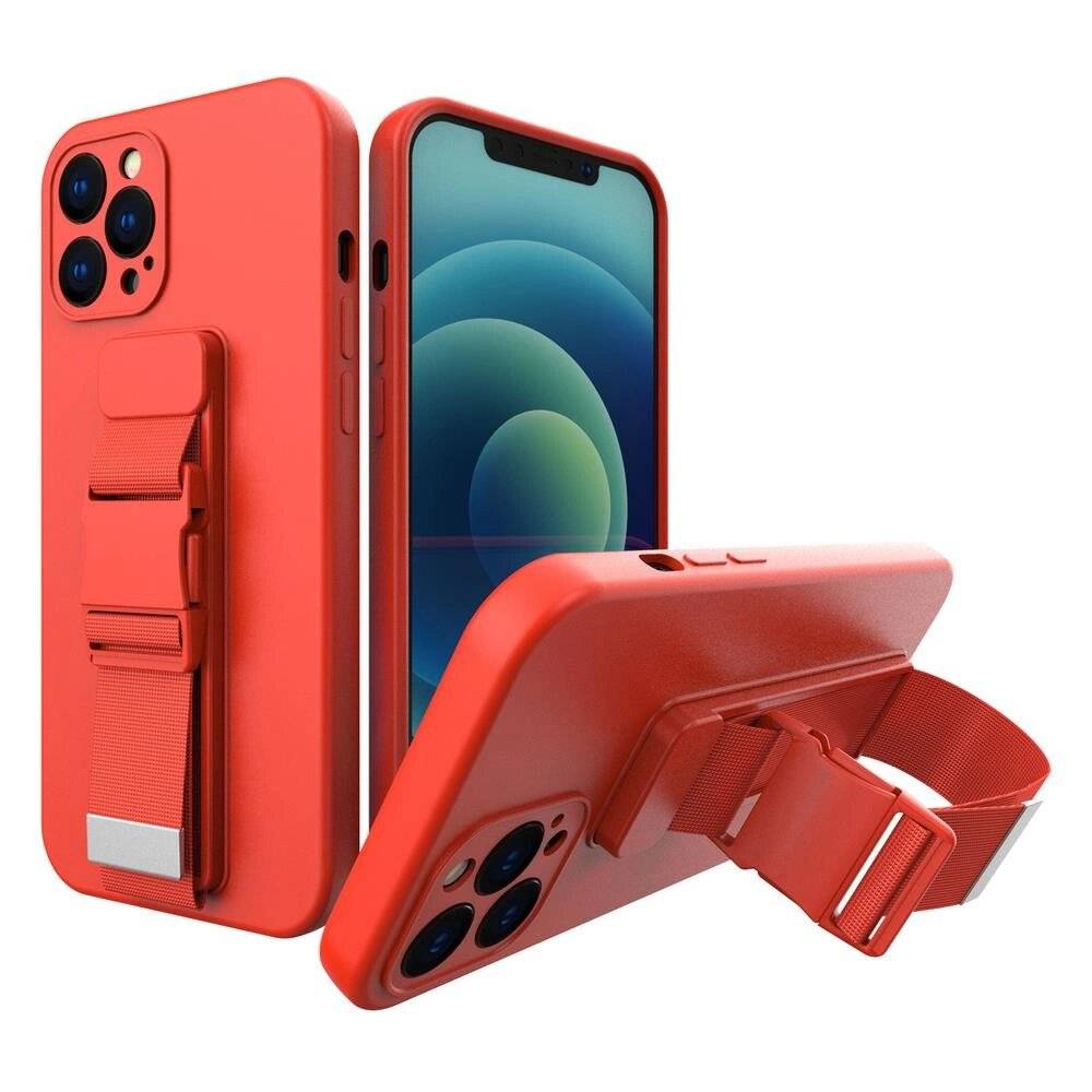 Rope Case Gel einer Kette Lanyard Bag iPhone 11 Pro rot-0