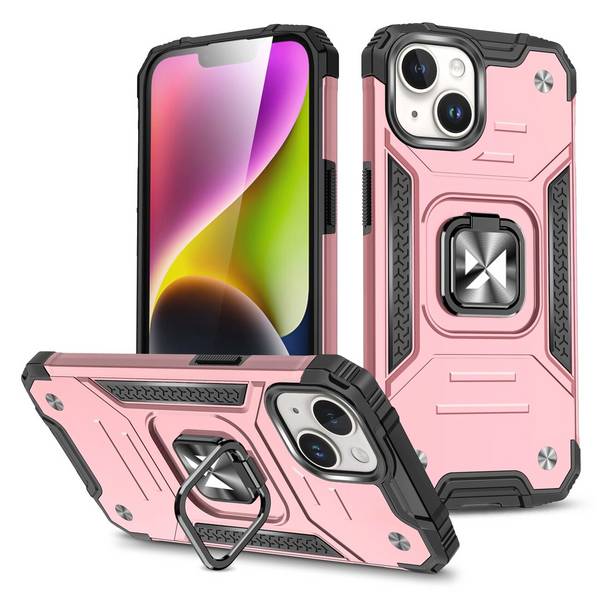 Gepanzerte Hülle Fingerhalter iPhone 15 Plus Wozinsky Ring Armor – Gold