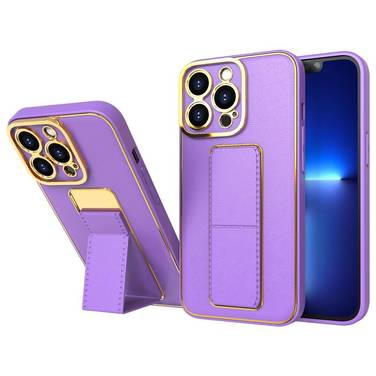 Neue Kickstand Case Hülle iPhone 13 Pro Max Ständer Lila