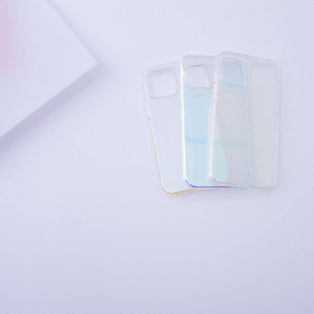 Aurora Case Hülle iPhone 12 Neon Gel Cover Gold-1