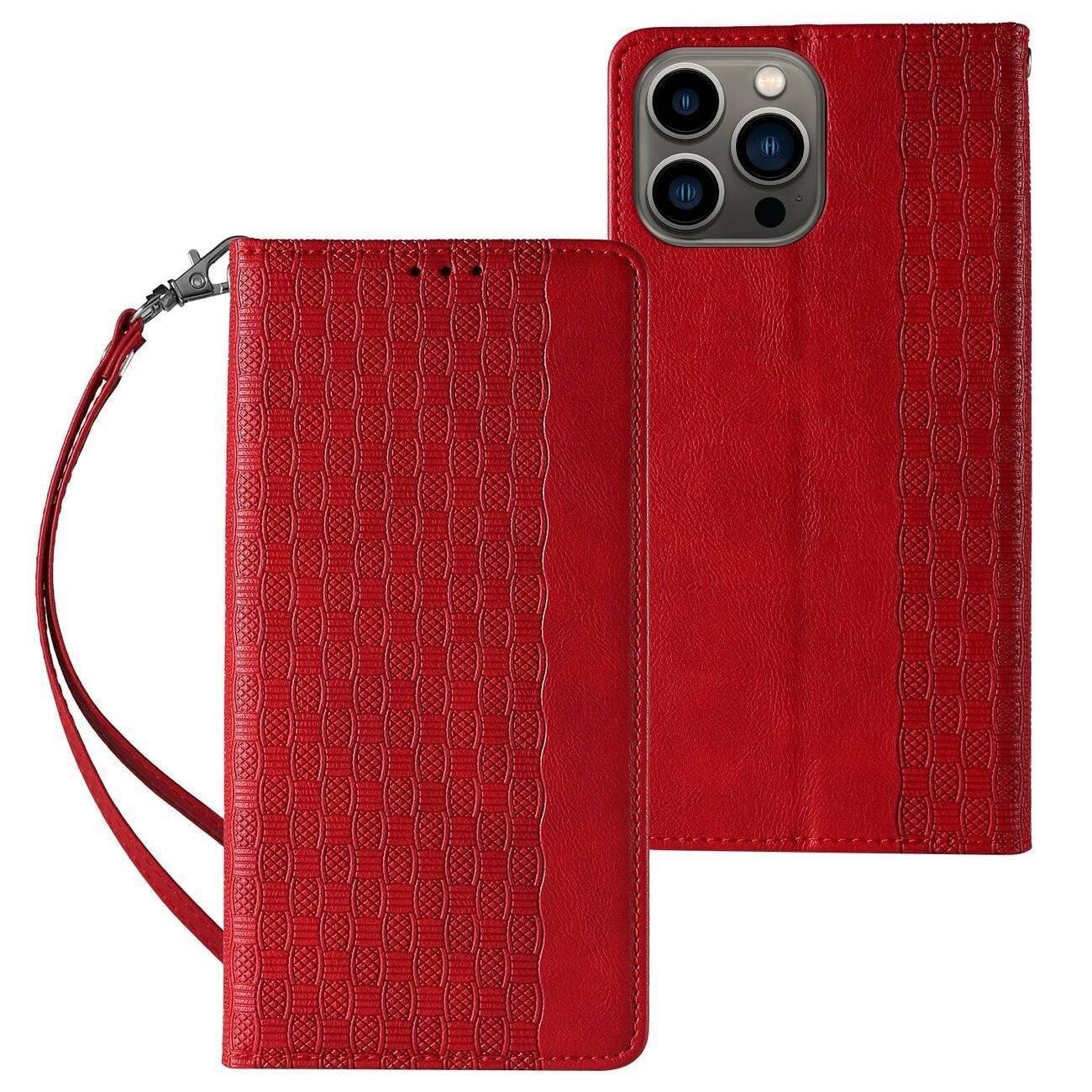 Magnet Strap Case Samsung Galaxy S23+ Flip Wallet Mini Lanyard Stand rot-0