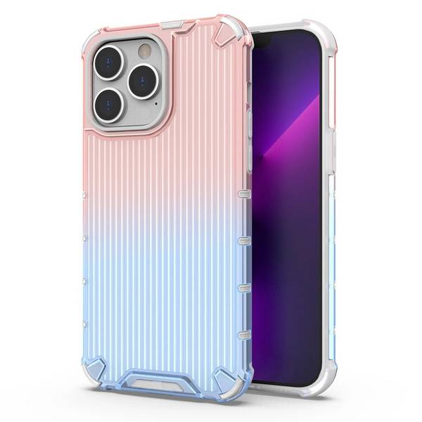 Ombre Protect Case iPhone 14 Pro Max rosa blaue gepanzerte Hülle