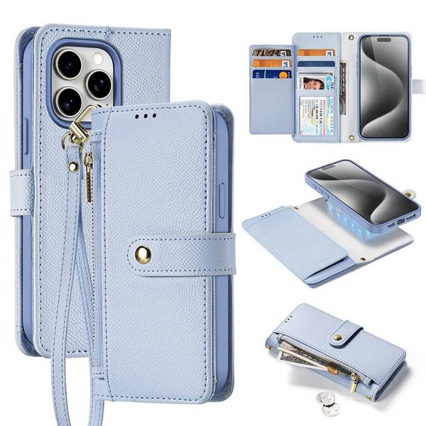 Dux Ducis Lawa Lederhülle iPhone 15 Pro Max - Blau