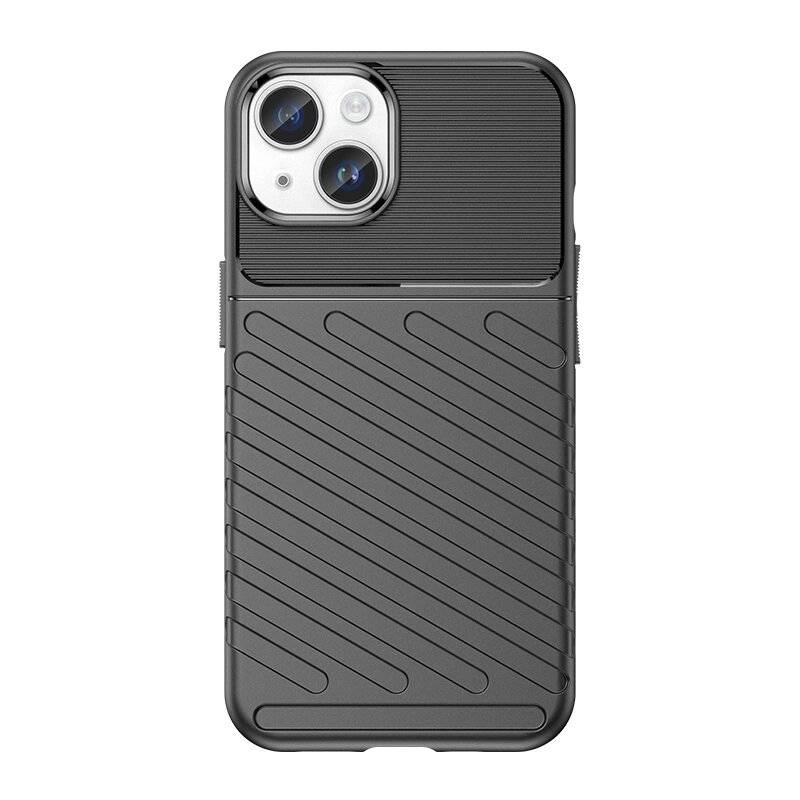 Gepanzerte iPhone 15 Plus Thunder Hülle – Schwarz-0