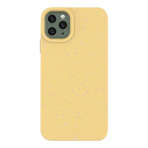 Eco Case Hülle iPhone 11 Pro Max Silikonhülle Handyhülle Gelb