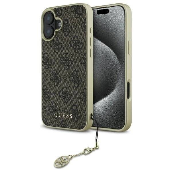 Guess 4G Charms Collection Hülle iPhone 16 – braun-0