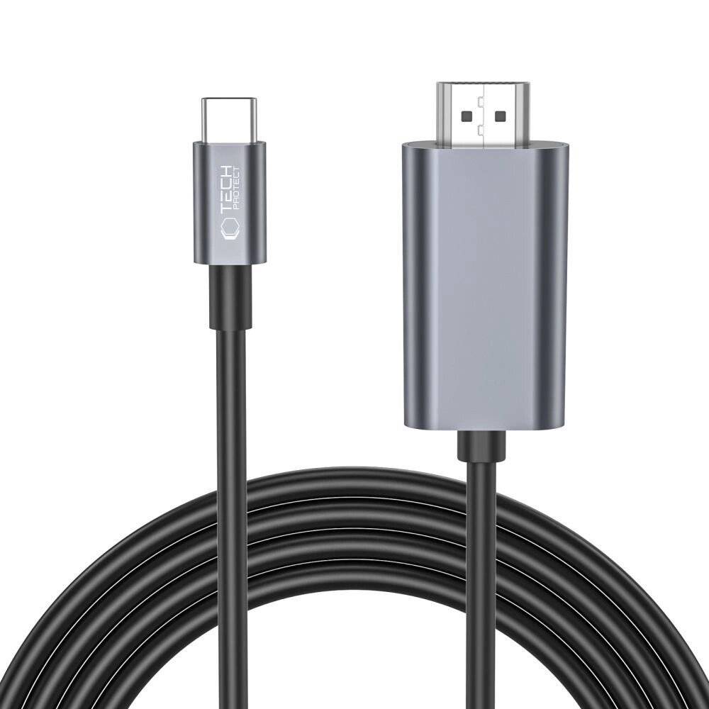 Tech-Protect UltraBoost USB-C/HDMI 4K 60Hz Kabel 2m – Schwarz-0