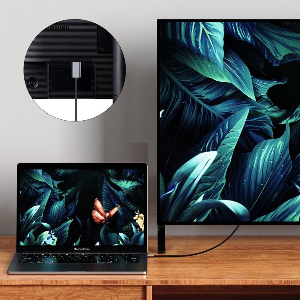 Tech-Protect UltraBoost USB-C/HDMI 4K 60Hz Kabel 2m – Schwarz-2