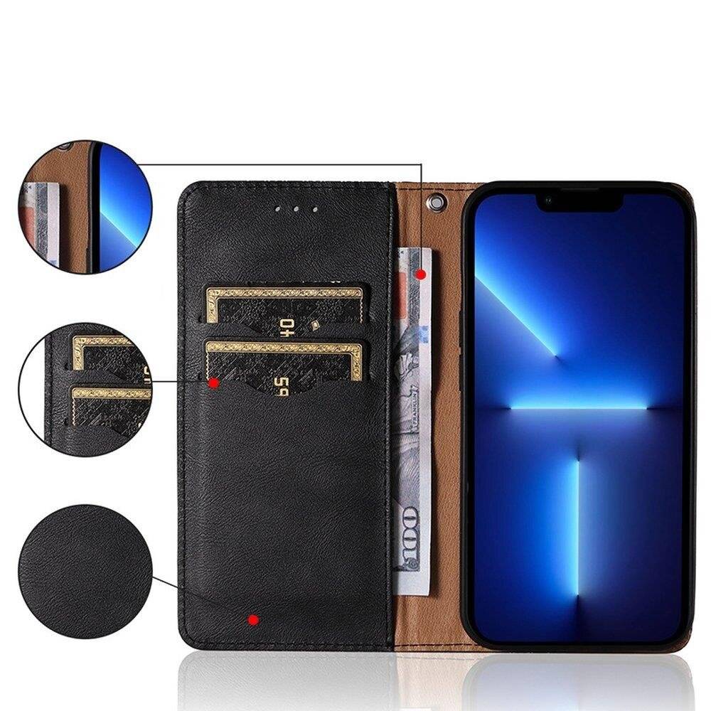Magnetband-Hülle Xiaomi Redmi Note 11 Pro Pouch Wallet + Mini-Lanyard-Anhänger Schwarz-1