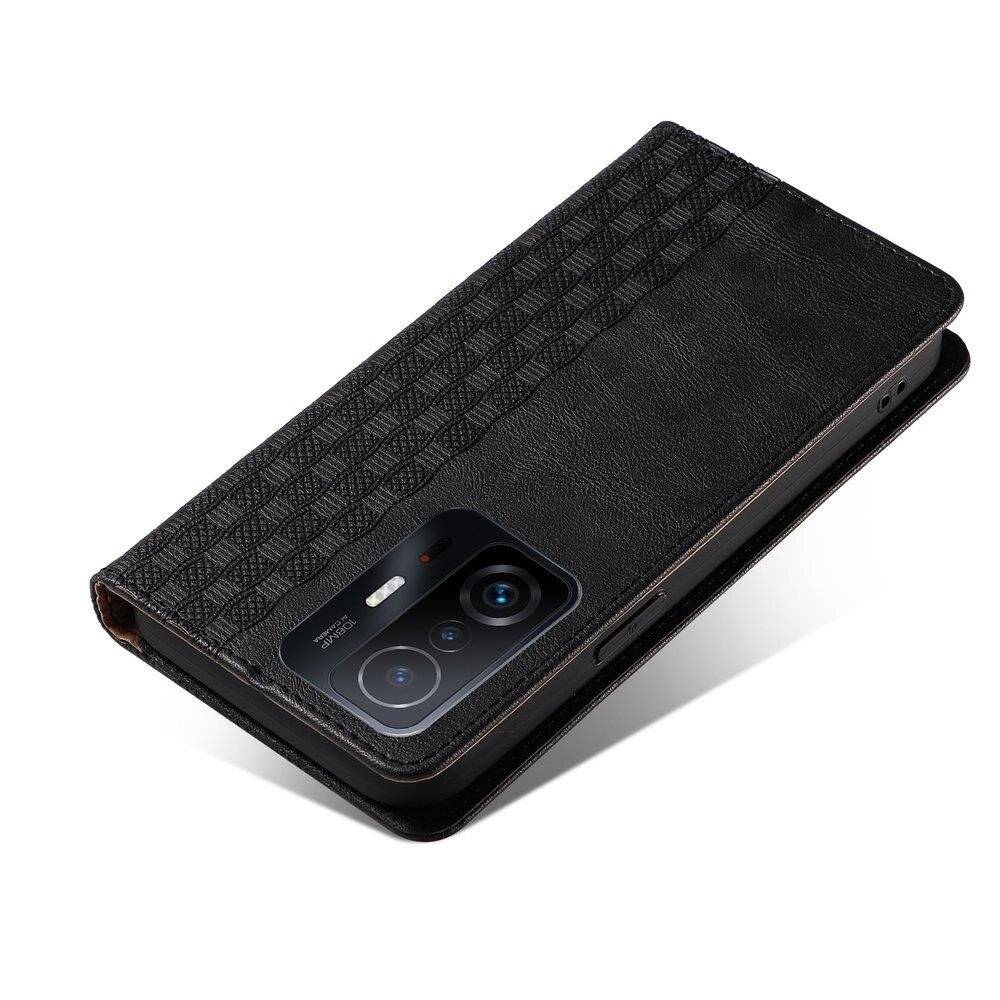 Magnetband-Hülle Xiaomi Redmi Note 11 Pro Pouch Wallet + Mini-Lanyard-Anhänger Schwarz-2
