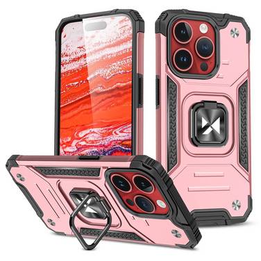Wozinsky Ring Armor iPhone 15 Pro Hülle – Gold
