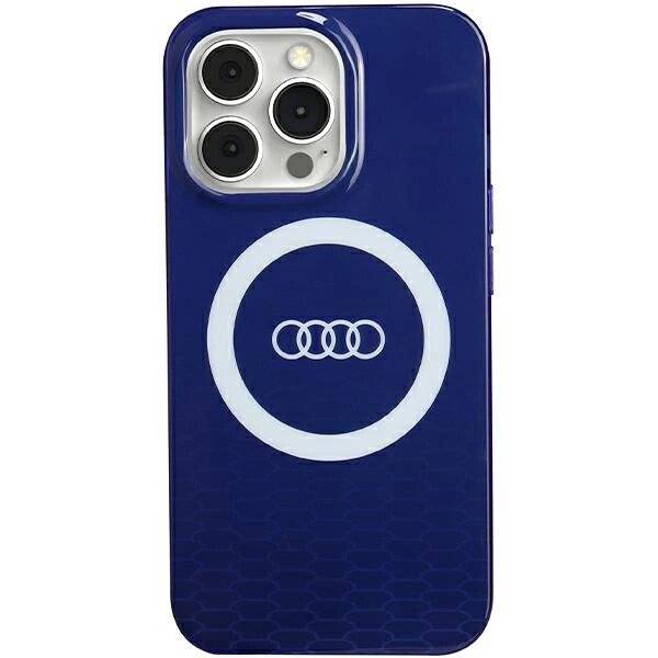 Audi IML Big Logo MagSafe Hülle iPhone 13 Pro / - blau-0