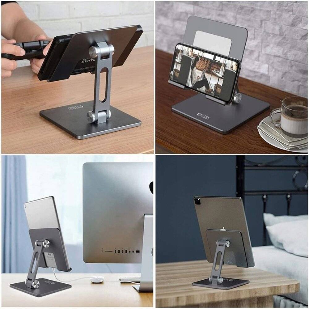 Tech-Protect Z11 Ständer, universell Tablets bis 13 Zoll – Grau-1