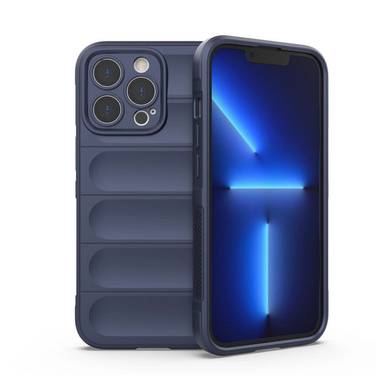 Magic Shield Case Hülle iPhone 13 Pro Max flexible Panzerhülle dunkelblau