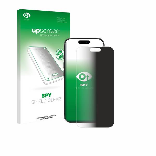 upscreen Blickschutzfolie für Apple iPhone 17 Pro Max Anti-Spy Privacy Blaulichtschutz Sichtschutzfolie