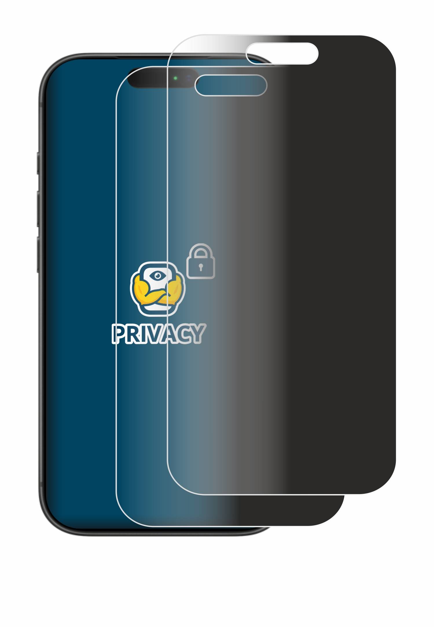 2x BROTECT Blickschutzfolie für Apple iPhone 17 Pro Anti-Spy Privacy Blaulichtschutz Sichtschutzfolie-2