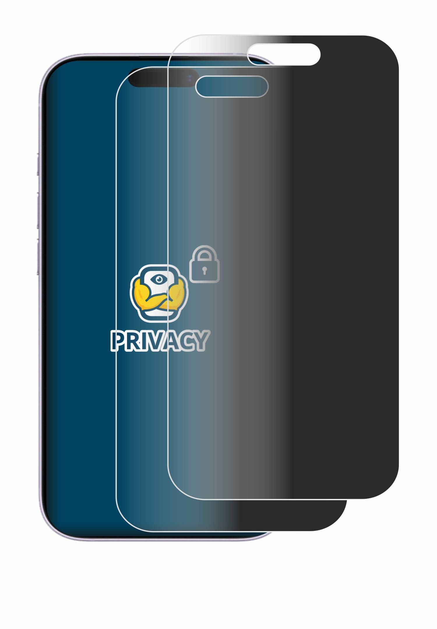2x BROTECT Blickschutzfolie für Apple iPhone 17 Anti-Spy Privacy Blaulichtschutz Sichtschutzfolie-2