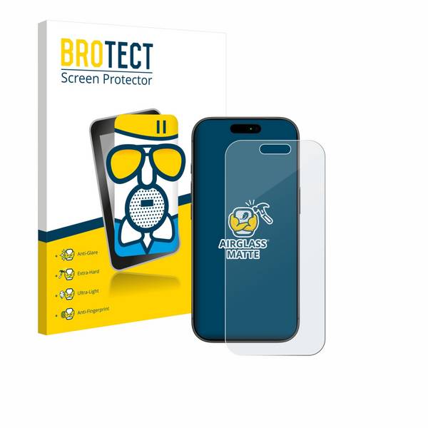 BROTECT Entspiegelungs Schutzglas für Apple iPhone 17 Pro Schutzfolie Panzer Folie Glas Display Schutz matt