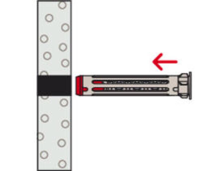 Symbolbild für Hohlraum-Metalldübel DuoHM 572923 Typ Duo Hm 4 x 55 Bohrernenn-Ø 8 (d0) mm Plattendicke 9,5 - 30 (dp) mm Dübellänge 55 (