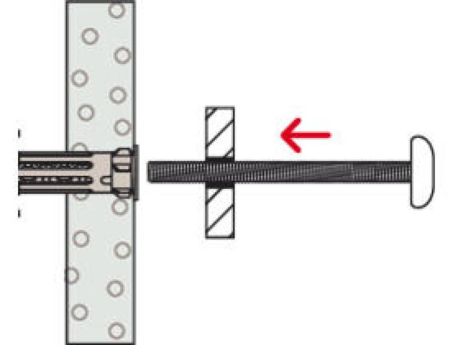 Symbolbild für Hohlraum-Metalldübel DuoHM 572923 Typ Duo Hm 4 x 55 Bohrernenn-Ø 8 (d0) mm Plattendicke 9,5 - 30 (dp) mm Dübellänge 55 (