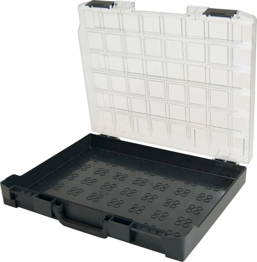 Sortimentskoffer Kunststoff mit Einsätzen ZK-0115-01-066-1-00 Abmessung (BxTxH) 436 x 365 x 72 mm Anzahl Boxen 0 Inhalt-0