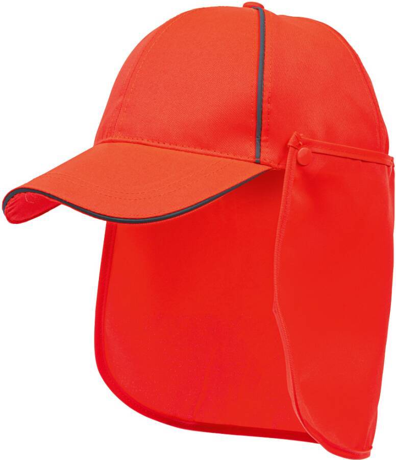 UV-Cap mit Nackenschutz 73797310 Größe Uni Farbe warnorange-0