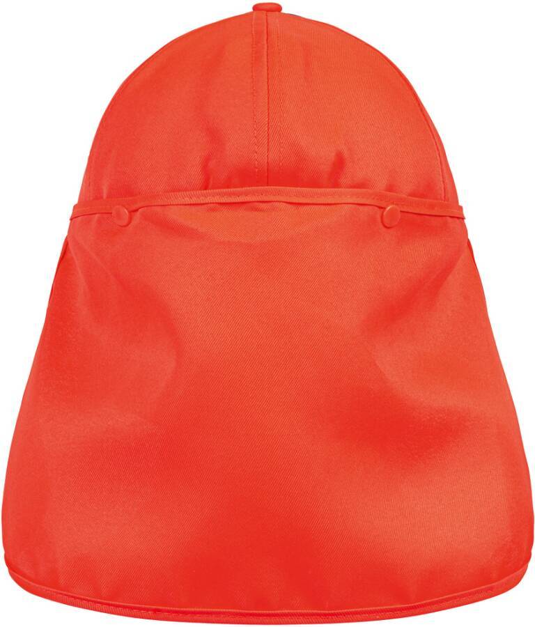 UV-Cap mit Nackenschutz 73797310 Größe Uni Farbe warnorange-3