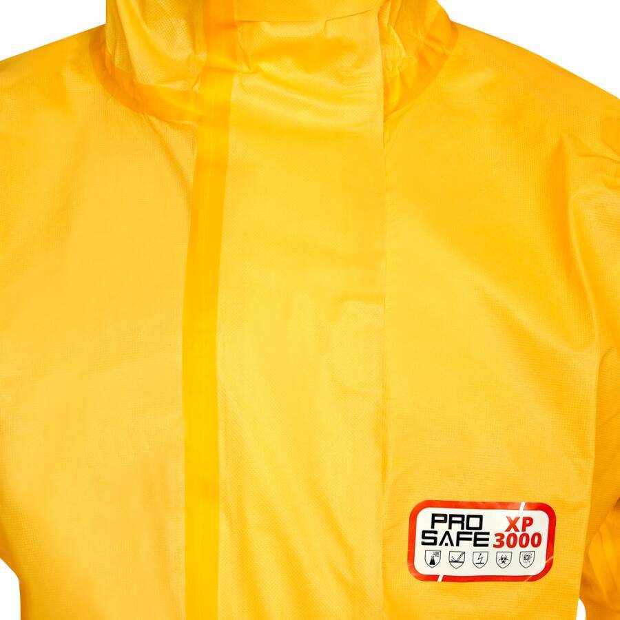 Schutzanzug ProSafe® XP3000 Overall PSXP-2XL Größe XXL Farbe gelb Ausführung ohne Füßlinge-3