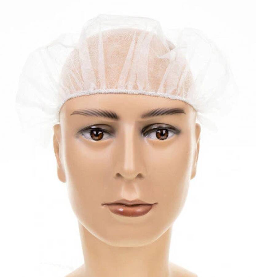 Vlies-Kopfhaube PP 7342504 Größe Unigröße Farbe weiß-0