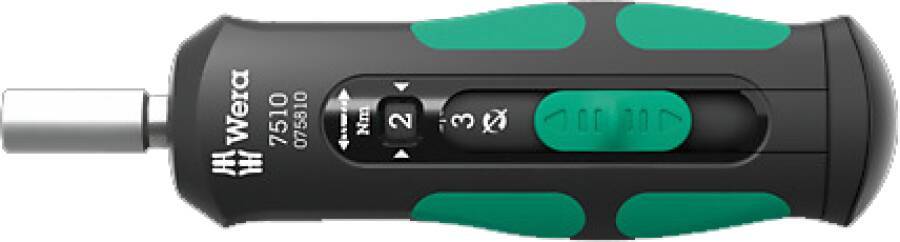 Drehmomentschraubendreher Safe-Torque Speed 05075810001 Anzugswert 1,0 / 1,5 / 2,0 / 2,5 / 3,0 Nm Länge 147,5 mm Gewicht-0